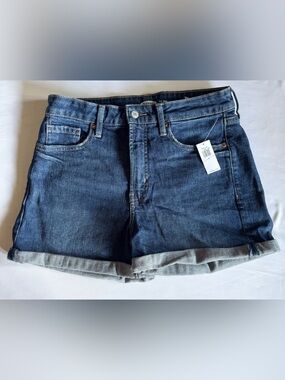 Old Navy Blue Rolled-Hem Denim Shorts